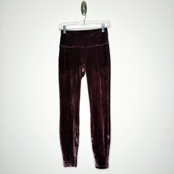 Lululemon Wunder Lounge Leggings High Rise 28” Velvet Garnet Special Edition 6 - Picture 2 of 9